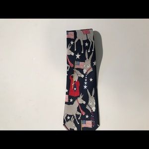 A Rogers Mens Tie 4x58 Political Democrat Flag